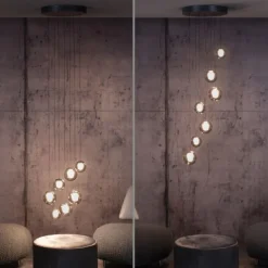 Paul Neuhaus PURE Popup, LED Pendelleuchte, mystic grey,