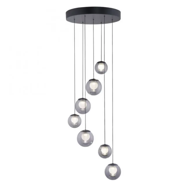 Paul Neuhaus PURE Popup, LED Pendelleuchte, mystic grey,