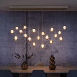Paul Neuhaus PURE Popup, LED Pendelleuchte 19-flammig bronce