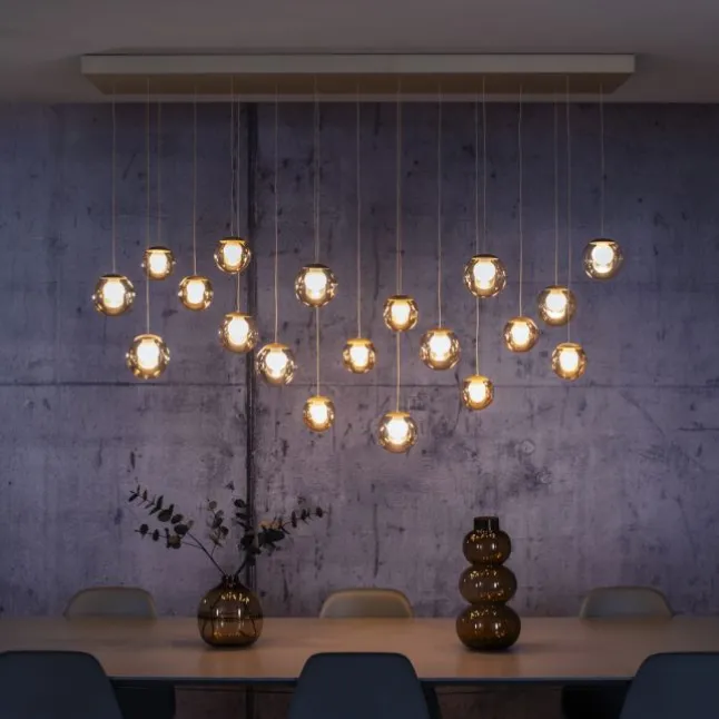 Paul Neuhaus PURE Popup, LED Pendelleuchte 19-flammig bronce