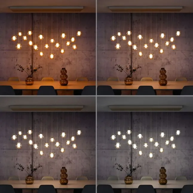 Paul Neuhaus PURE Popup, LED Pendelleuchte 19-flammig bronce