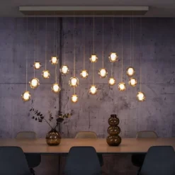 Paul Neuhaus PURE Popup, LED Pendelleuchte 19-flammig bronce