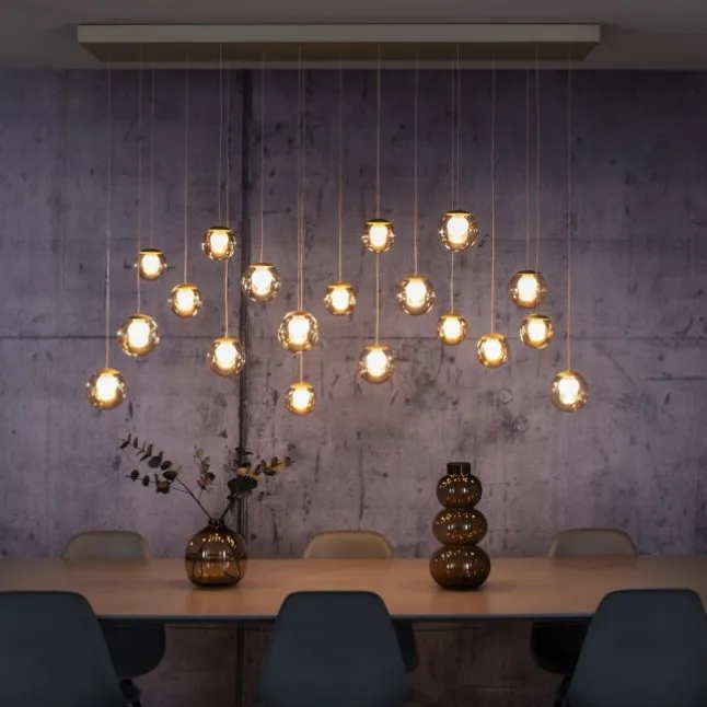 Paul Neuhaus PURE Popup, LED Pendelleuchte 19-flammig bronce