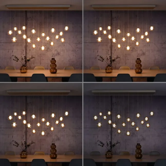 Paul Neuhaus PURE Popup, LED Pendelleuchte 19-flammig bronce