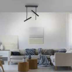 Paul Neuhaus PURE Tutua LED Deckenleuchte 2 flammig schwarz drehbar
