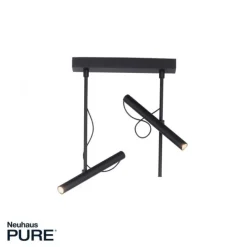 Paul Neuhaus PURE Tutua LED Deckenleuchte 2 flammig schwarz drehbar