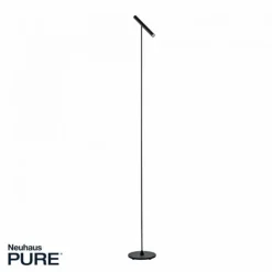 Paul Neuhaus PURE Tutua LED Stehleuchte schwarz dimmbar kurzer Leuchtenkopf
