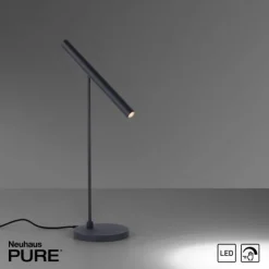 Paul Neuhaus PURE Tutua LED Tischleuchte schwarz dimmbar dimmbar schwenkbar