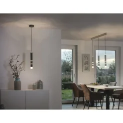 Paul Neuhaus PURE Vega LED Pendelleuchte aluminium 1 flammig mit Lichtmodi