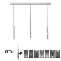 Paul Neuhaus PURE Vega LED Pendelleuchte aluminium 1 flammig mit Lichtmodi