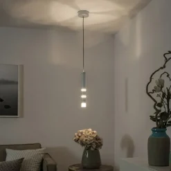 Paul Neuhaus PURE Vega LED Pendelleuchte aluminium 1 flammig mit Lichtmodi