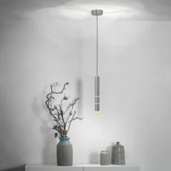 Paul Neuhaus PURE Vega LED Pendelleuchte aluminium 1 flammig mit Lichtmodi