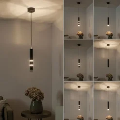 Paul Neuhaus PURE Vega LED Pendelleuchte schwarz 1 flammig mit Lichtmodi
