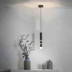 Paul Neuhaus PURE Vega LED Pendelleuchte schwarz 1 flammig mit Lichtmodi
