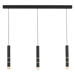 Paul Neuhaus PURE Vega LED Pendelleuchte schwarz 3 flammig mit Lichtmodi