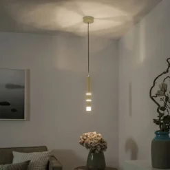 Paul Neuhaus PURE Vega LED Pendelleuchte messing matt 1 flammig Lichtmodi