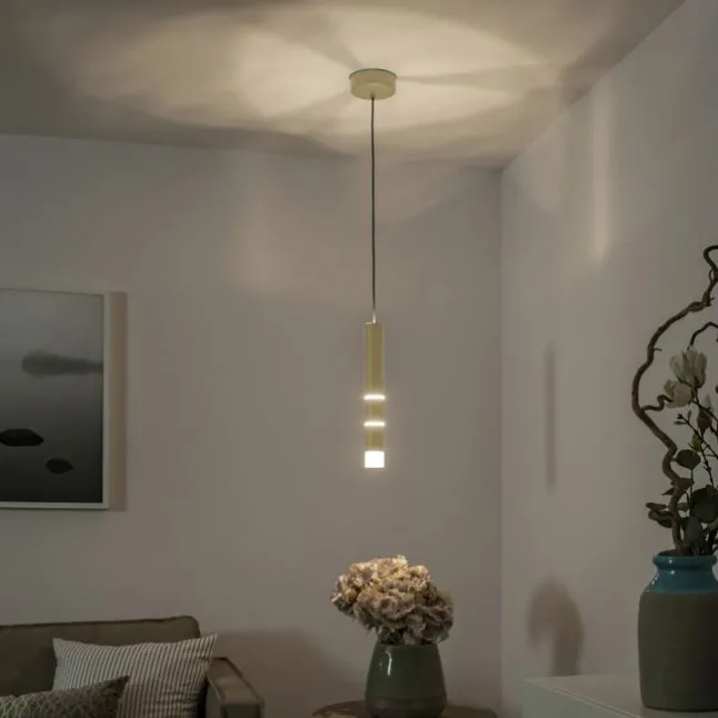 Paul Neuhaus PURE Vega LED Pendelleuchte messing matt 1 flammig Lichtmodi