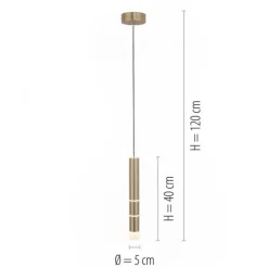 Paul Neuhaus PURE Vega LED Pendelleuchte messing matt 1 flammig Lichtmodi