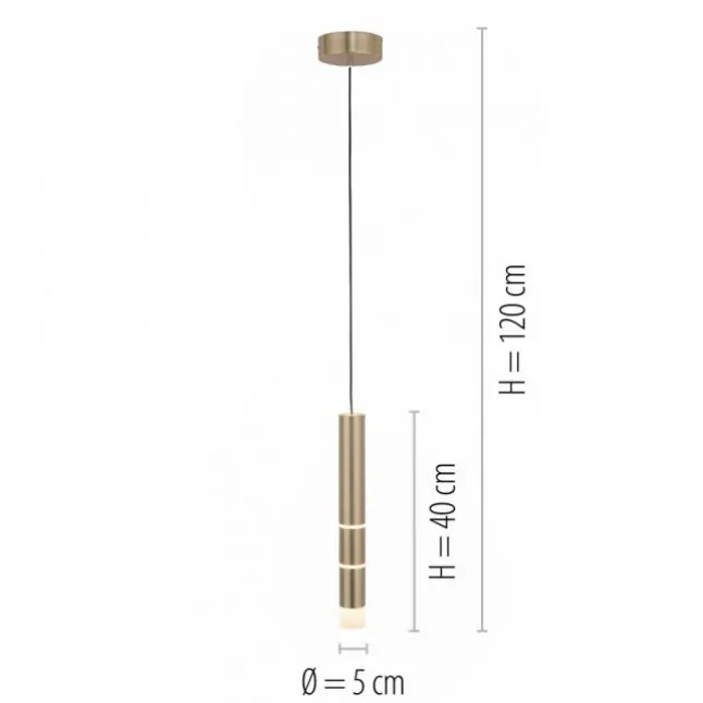 Paul Neuhaus PURE Vega LED Pendelleuchte messing matt 1 flammig Lichtmodi