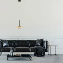 Paul Neuhaus PURE Vitrum Pendelleuchte dark-metal brown, höhenverstellbar