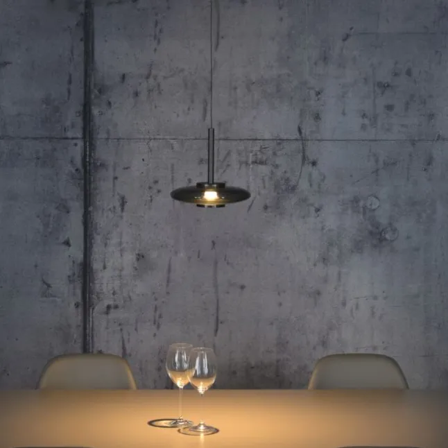 Paul Neuhaus PURE Vitrum Pendelleuchte platin (grau) dimmbar höhenverstellbar