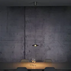Paul Neuhaus PURE Vitrum Pendelleuchte platin (grau) dimmbar höhenverstellbar