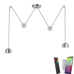 Paul Neuhaus, Q-ADAM, LED-Pendelleuchte, höhenverstellbar, Smart-Home