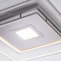 Paul Neuhaus, Q-AMIRA, LED-Deckenleuchte, stahlfarben, dimmbar, Smart Home fähig