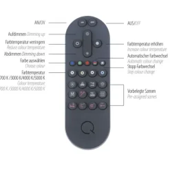 Paul Neuhaus, Q-AMIRA, LED-Deckenleuchte, schwarz-messing, Smart Home
