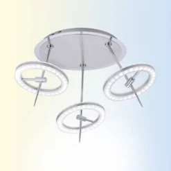 Paul Neuhaus, Q-AMY, LED-Deckenleuchte, stahlfarben, Smart Home (Auslauf)
