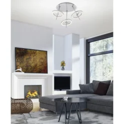 Paul Neuhaus, Q-AMY, LED-Deckenleuchte, stahlfarben, Smart Home (Auslauf)