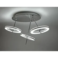 Paul Neuhaus, Q-AMY, LED-Deckenleuchte, stahlfarben, Smart Home (Auslauf)