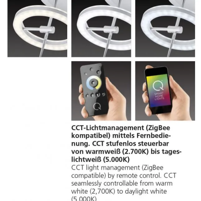 Paul Neuhaus,Q-AMY, LED-Tischleuchte, CCT, dimmbar, Smart-Home(Auslauf)