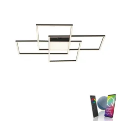 Paul Neuhaus Q-Asmin LED Deckenleuchte Smart Home 80x80 schwarz