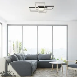 Paul Neuhaus Q-Asmin LED Deckenleuchte Smart Home 80x80 schwarz