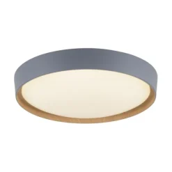 Paul Neuhaus Q EMILIA Deckenleuchte Smart Home grau matt farbig Holzoptik dimmbar
