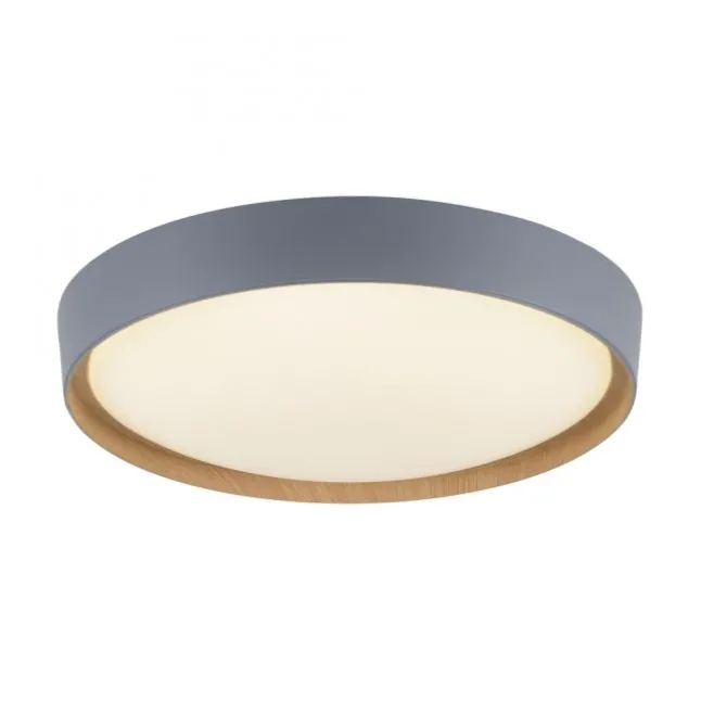 Paul Neuhaus Q EMILIA Deckenleuchte Smart Home grau matt farbig Holzoptik dimmbar