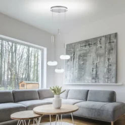 Paul Neuhaus, Q-ETIENNE, LED Pendelleuchte stahl, Smart Home