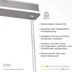 Paul Neuhaus, Q-ETIENNE, LED Pendelleuchte stahl, Smart Home