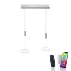 Paul Neuhaus, Q-ETIENNE, LED Pendelleuchte stahl, Smart Home