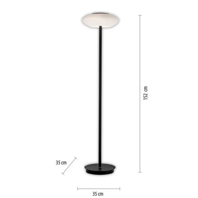 Paul Neuhaus Q ETIENNE LED Stehleuchte Smart Home schwarz dimmbar CCT