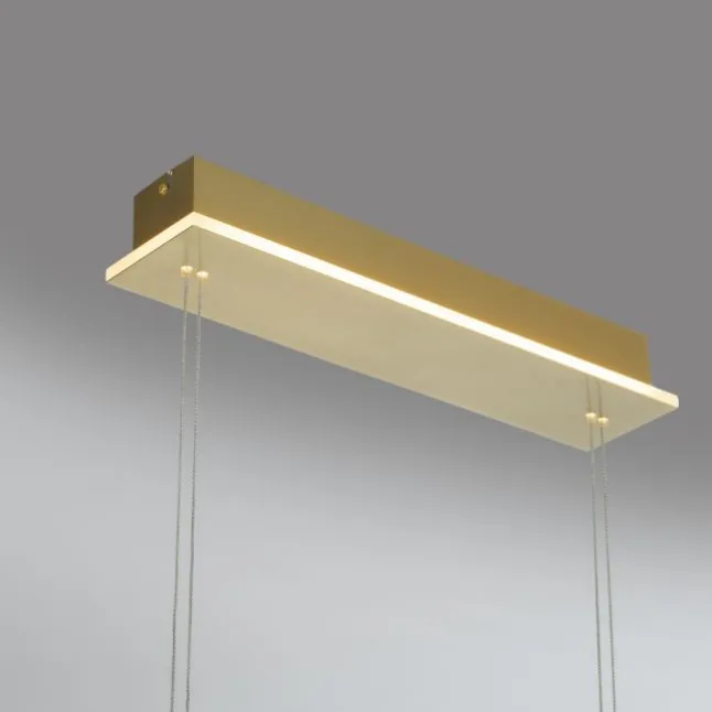 Paul Neuhaus Q ETIENNE Pendelleuchte Smart Home messing länglich 4 flammig