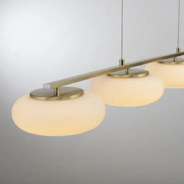 Paul Neuhaus Q ETIENNE Pendelleuchte Smart Home messing länglich 4 flammig