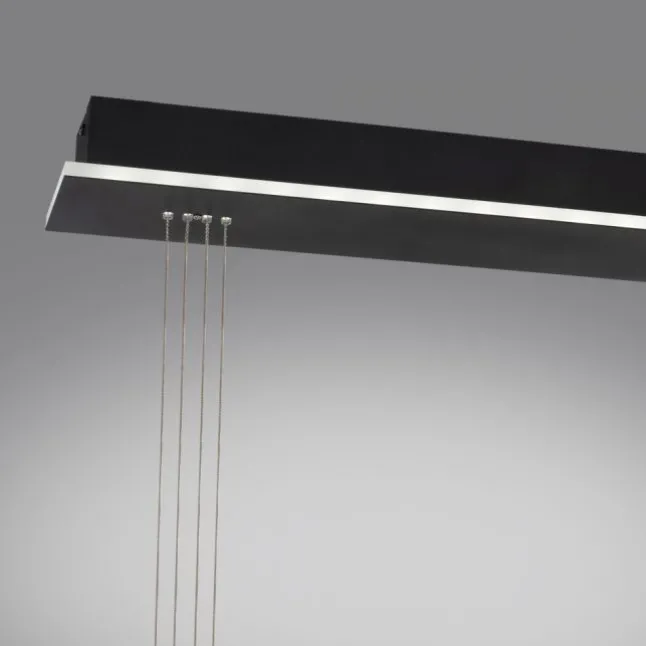 Paul Neuhaus Q ETIENNE Pendelleuchte Smart Home schwarz länglich 2 flammig