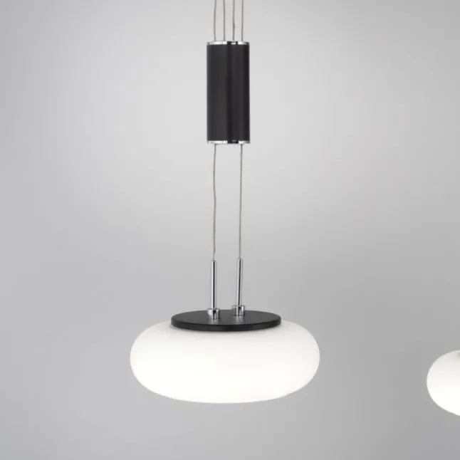Paul Neuhaus Q ETIENNE Pendelleuchte Smart Home schwarz länglich 2 flammig