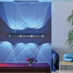 Paul Neuhaus, Q-FISHEYE, LED-Pendelleuchte, silber, dimmbar, Smart Home