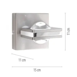 Paul Neuhaus, Q-FISHEYE, LED-Wandleuchte, dimmbar, Linse, Smart Home