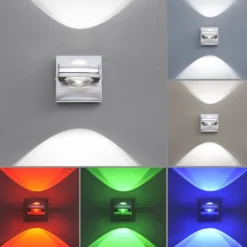 Paul Neuhaus, Q-FISHEYE, LED-Wandleuchte, dimmbar, Linse, Smart Home