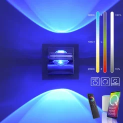 Paul Neuhaus, Q-FISHEYE, LED-Wandleuchte, dimmbar, Linse, Smart Home