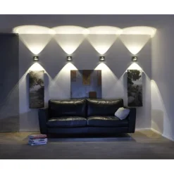 Paul Neuhaus, Q-FISHEYE, LED-Wandleuchte, dimmbar, Linse, Smart Home